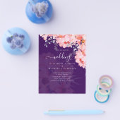 Sublime Pink Bloomsの結婚スイート – 予算 チラシ (シングル)