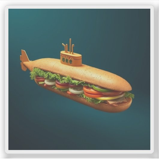 「SUBmarine」 シール (正面)