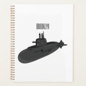 Submarine cartoon illustration プランナー手帳 (正面)