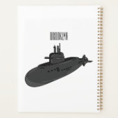 Submarine cartoon illustration プランナー手帳 (裏面)