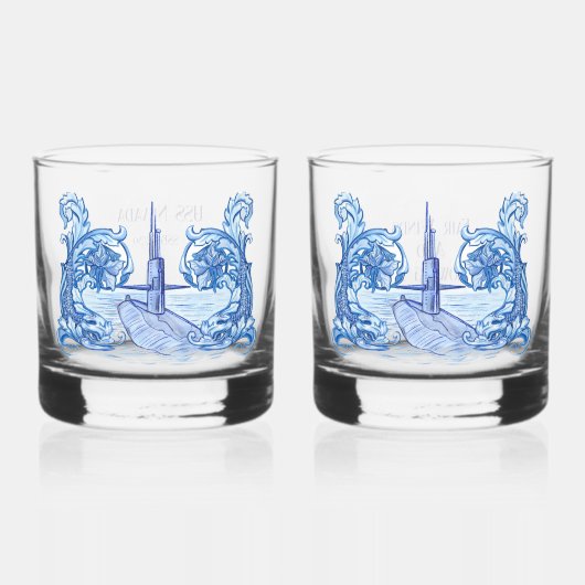 Submarine Whiskey Glasses Gift Set ウイスキーグラス (正面)