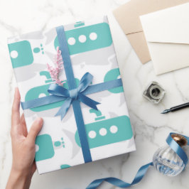 Submarines & Sharks ラッピングペーパー