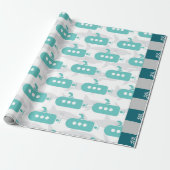 Submarines & Sharks ラッピングペーパー (アンロールド)