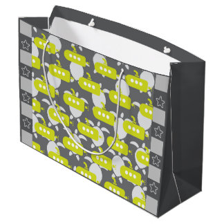 Submarines & Turtles ラージペーパーバッグ