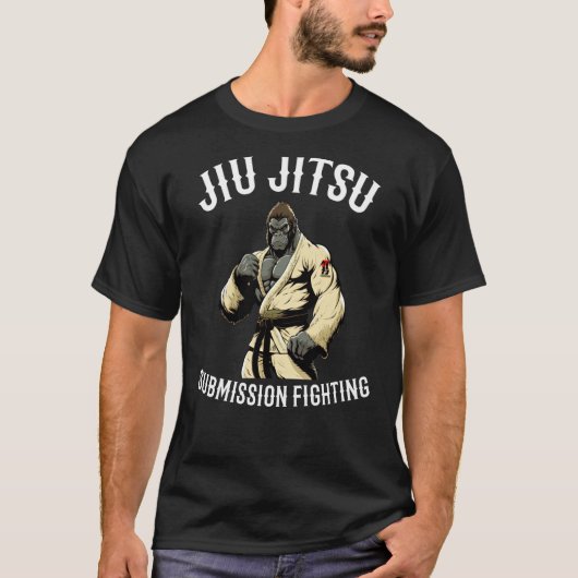 Submission Gorillaブラジル柔術mma Grappli Tシャツ (正面)