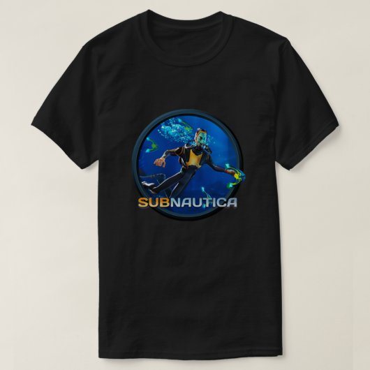 Subnautica -インディゲーム必須 tシャツ (デザイン正面)