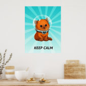 Subnautica 保 Calm子猫固定カラー ポスター (キッチン)