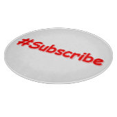 「#Subscribe」かわいいデザイン。買今 カッティングボード (角)