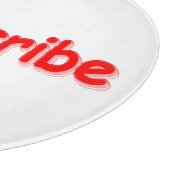 「#Subscribe」かわいいデザイン。買今 カッティングボード (角)