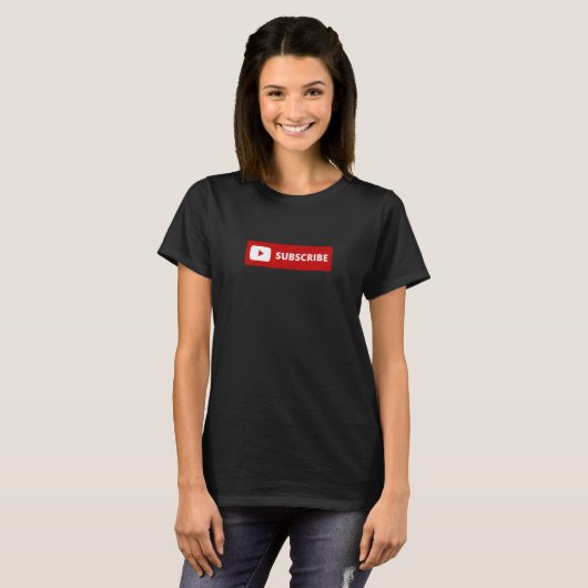 Subscribe - Social Podcaster Vlogger Tシャツ (正面フル)