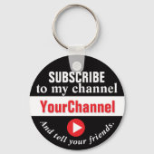 Subscribe to My Channel Button キーホルダー (裏面)