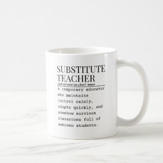 Substitute teacher コーヒーマグカップ