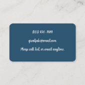 Substitute Teacher Business Calling Card Alphabet 名刺 (裏面)