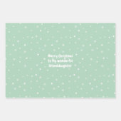 Subtel🎄パステルクリスマスパターンカスタム文字 ラッピングペーパーシート (正面3)