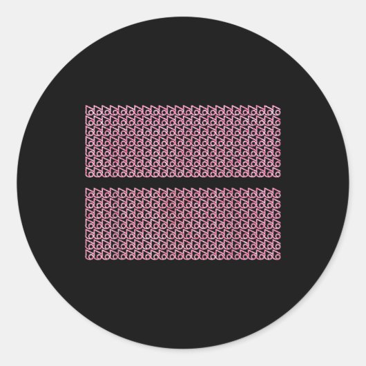 Subtle 67 Six Seven Brainrot Hidden Message Gen Al ラウンドシール (正面)