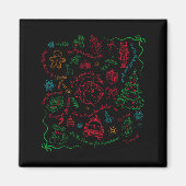 Subtle Anti Trump Christmas Funny Democracy Libera マグネット (正面)