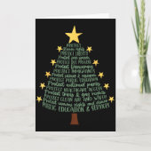 Subtle Anti Trump Funny Christmas Tree  カード (正面)