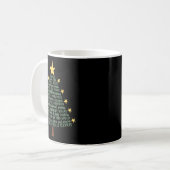 Subtle Anti Trump Funny Christmas Tree コーヒーマグカップ (正面左)