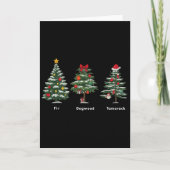Subtle Anti Trump Hidden Message Christmas Tree  カード (正面)