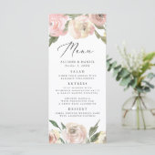 Subtle Blooms | 結婚式メニューカード(フラワー) メニュー (スタンド正面)