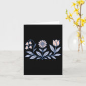 Subtle Boho Flowers Anti Trump カード (黄色い花)