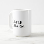 Subtle Charm Elegant Feminine Typography コーヒーマグカップ (正面左)