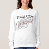 Subtle Charm — Soft Lines スウェットシャツ (正面)