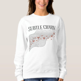 Subtle Charm — Soft Lines スウェットシャツ