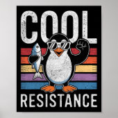 Subtle Cool Resistance Penguin Tariffs Protest Ant ポスター (正面)