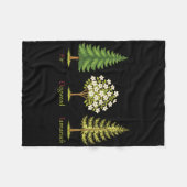 Subtle Fir Dogwood Tamarack Trees Anti Trump Natur フリースブランケット (正面(横))
