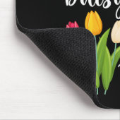 Subtle Floral Anti Trump Flowers Foxglove Daisy Tu マウスパッド (コーナー)