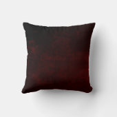 Subtle Floral on Deep Dark Burgundy Urban Grunge クッション (裏面)