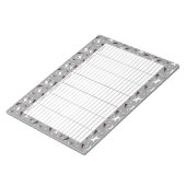 Subtle Geo Stars & Triangles – Grey  ノートパッド (アングル)