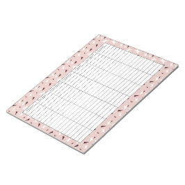 Subtle Geo Stars & Triangles – Pink  ノートパッド