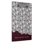 Subtle Geometry: Stars & Triangles – Grey クリップボード (右)