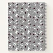 Subtle Geometry: Stars & Triangles – Grey ノートブック (裏面)