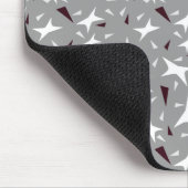 Subtle Geometry: Stars & Triangles – Grey マウスパッド (コーナー)