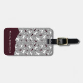 Subtle Geometry: Stars & Triangles – Grey ラゲッジタグ (正面横)