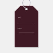 Subtle Geometry: Stars & Triangles – Pink ギフトタグ (裏面)