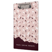 Subtle Geometry: Stars & Triangles – Pink Notebook クリップボード (左)