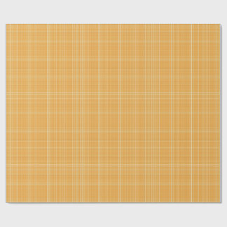 Subtle Golden Gingham Plaid ラッピングペーパー