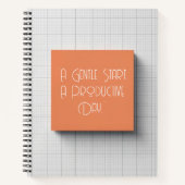 Subtle Grid - Modern Cover Art ノートブック (正面)