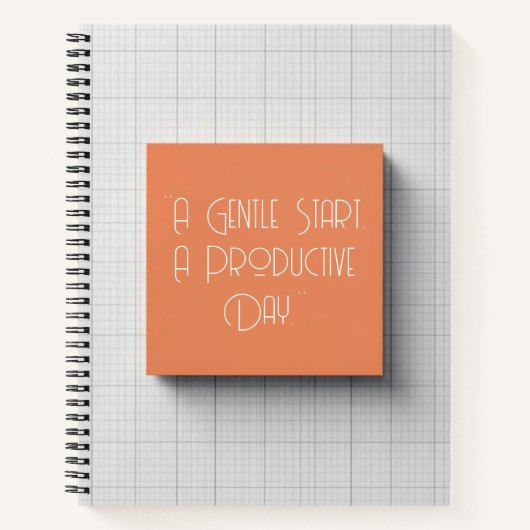 Subtle Grid - Modern Cover Art ノートブック (正面)