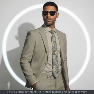 Subtle Impressionist Floral Necktie ネクタイ