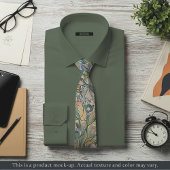 Subtle Impressionist Floral Necktie ネクタイ