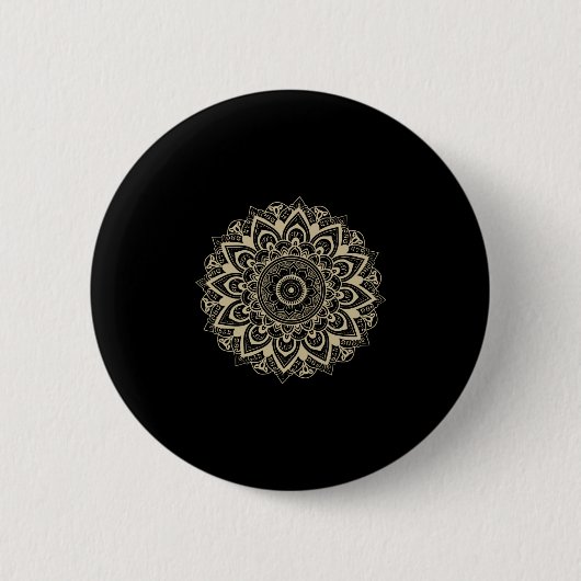 Subtle Mandala 8647 Resist Anti Trump Feminist 缶バッジ (正面)