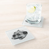 Subtle Pet Detail ガラスコースター (アングル)