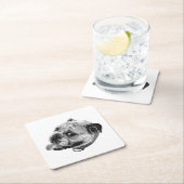 Subtle Pet Detail スクエアペーパーコースター (インサイチュ)