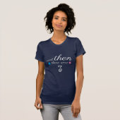 Subtle pregnancy design for maternity T-Shirt Tシャツ (正面フル)