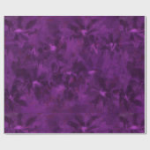 Subtle Purple Lavender Floral Abstract Decoupage ラッピングペーパー (フラット)